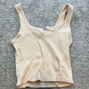 RSQ‎ women's Beige Ribbed Tank Top size xl
